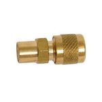 Service needle valve without copper tube