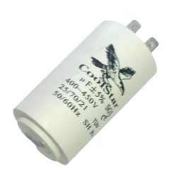 Capacitor for electric motor operation 3 µF with cable. with Coolstar feet